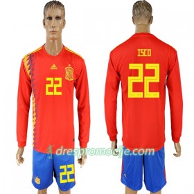 Španjolska Dres Isco 22 Domaći Svjetsko prvenstvo 2018 Dugim Rukavima